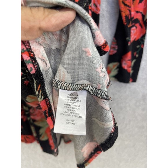 Tucker Tate Girls Dress Long Sleeve Black Floral Size Small (7/8) Fit & Flare - Picture 5 of 9